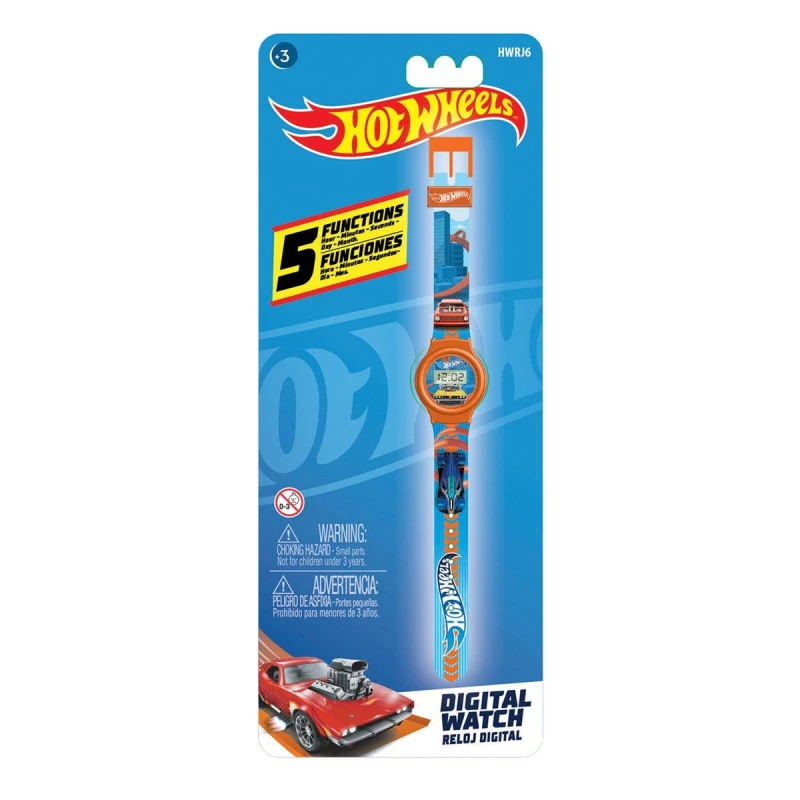 Image of Hot Wheels Hot Wheels 5 Function LCD Watch - Multi Multi One Size