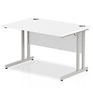 Image of Impulse Cantilever 1200 Rectangle Desk White