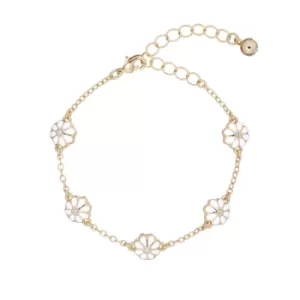 Image of Ted Baker Ladies Plated Base Metal Daisy Delmara: Daisy Chain Bracelet