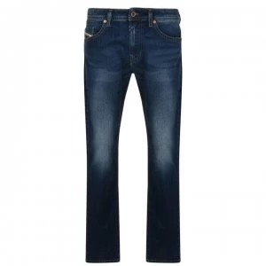 Image of Diesel Thommer Slim Skinny Jeans - Mid Wash 084BU