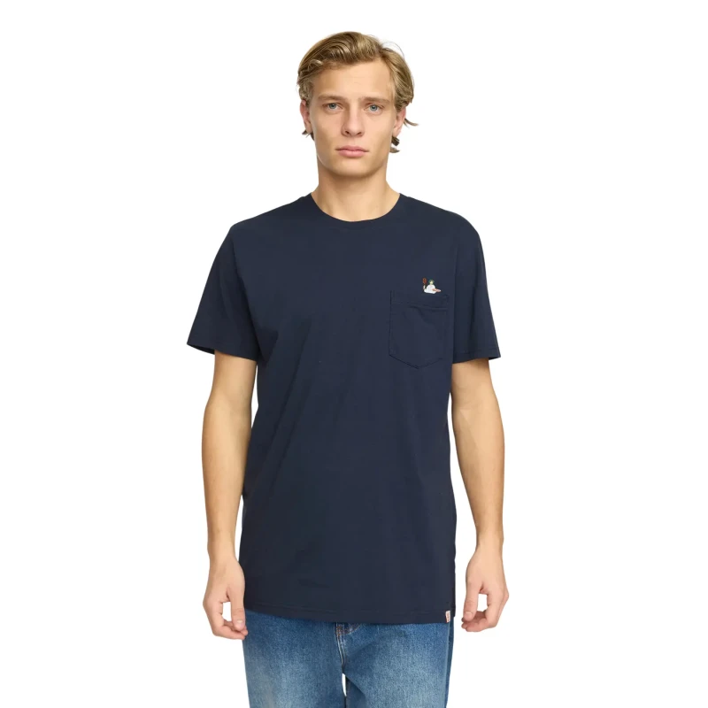 Image of Revolution T-Shirt Revolution Printed Bleu Male S