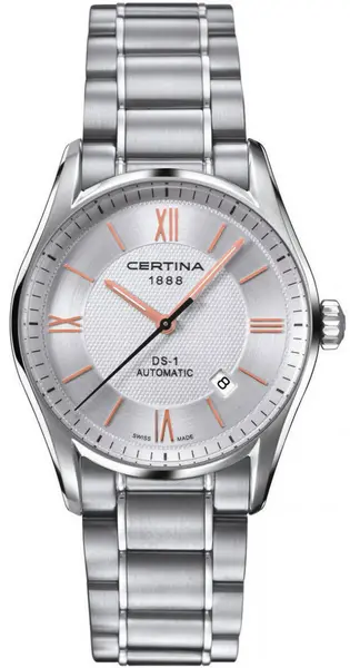 Image of Certina Watch DS-1 Roman Automatic - Silver CRT-095
