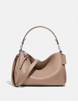 Image of Coach Soft Pebble Leather Shay Crossbody - Taupe