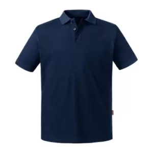 Image of Russell Mens Pure Organic Polo (3XL) (French Navy)