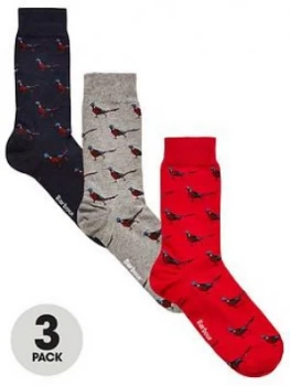 Image of Barbour Phesant Sock 3 Pack Gift Box
