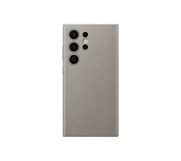 Image of Samsung Galaxy S24 Ultra Vegan Leather Case - Taupe, Silver/Grey