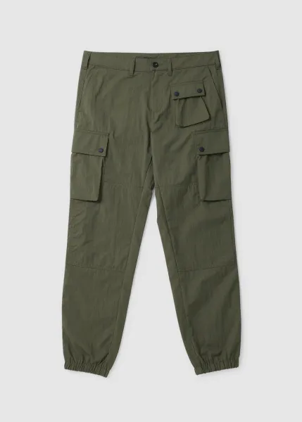 Image of Belstaff Mens Trialmaster Cargo Trousers In True Olive