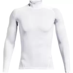 Image of Under Armour Comp Mock Long Sleeve Top - White