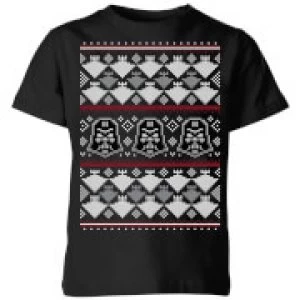 Image of Star Wars Imperial Darth Vader Kids Christmas T-Shirt - Black - 11-12 Years