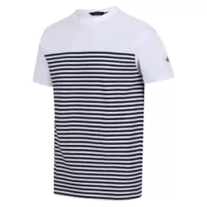 Image of Regatta Shorebay Tshirt - White/NvyStr