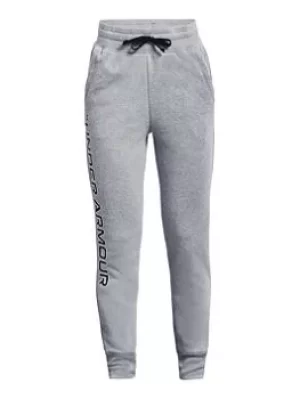 Image of Under Armour Girls Rival Fleece Joggers, Grey, Size XL=13-15 Years, Women