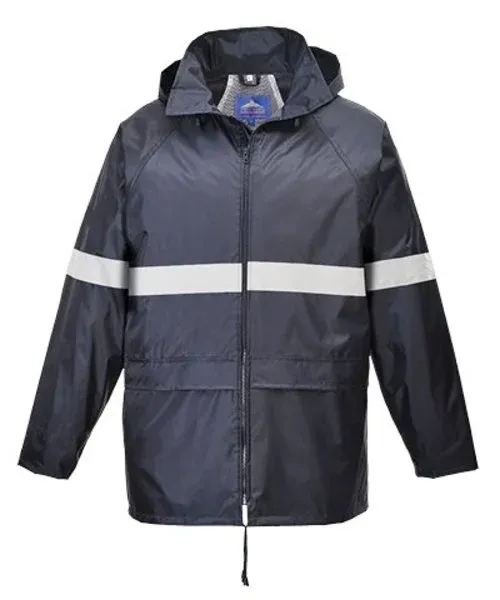 Image of Portwest Classic Iona Mens Rain Jacket F440NARXXL Colour: Navy