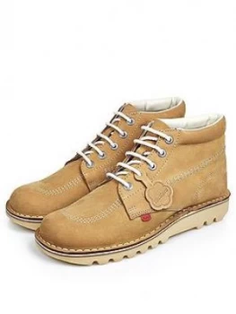 Image of Kickers Kick Hi Ankle Boot - Tan/Cream