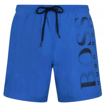 Image of Hugo Boss Octopus Logo Swim Shorts Bright Blue Size L Men