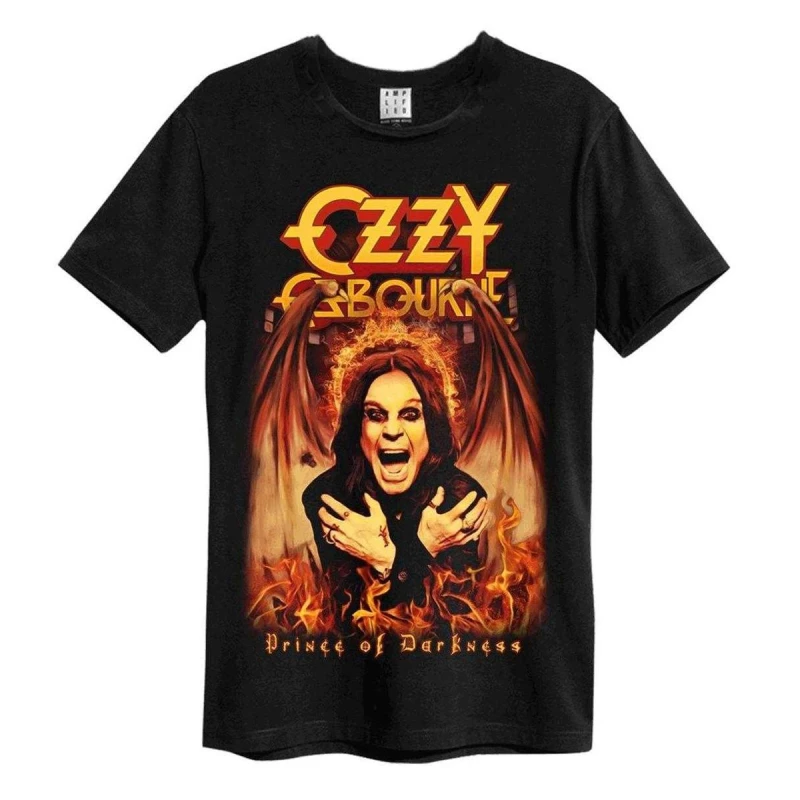 Image of Amplified Amplified Men Prince Of Darkness Ozzy Osbourne T-Shirt in Black Size: X-Small Black XS Male 5063852066100
