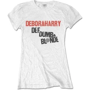 Image of Debbie Harry - Def, Dumb & Blonde Womens Medium T-Shirt - White