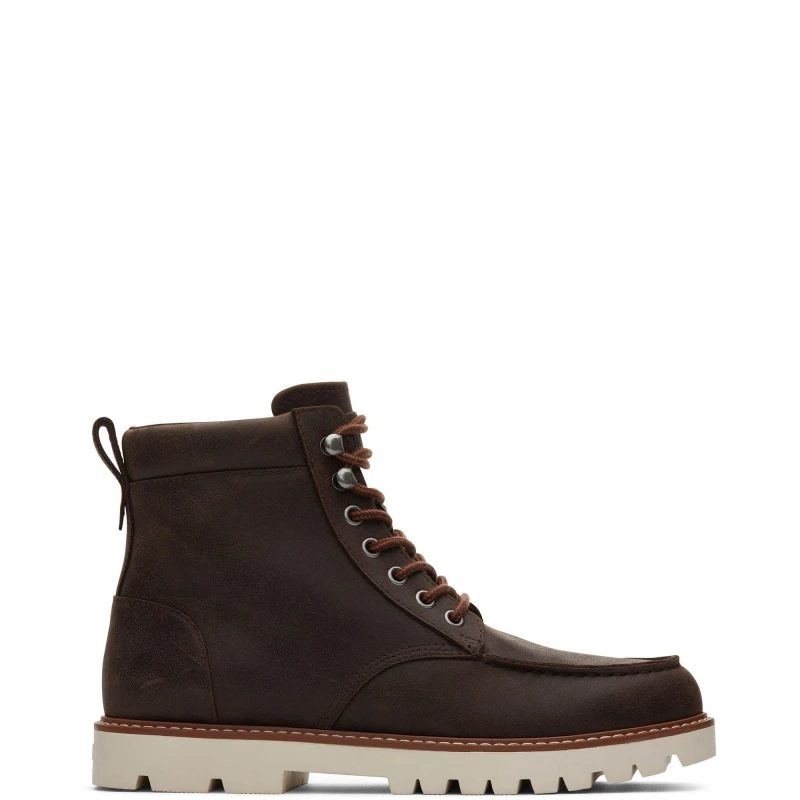 Image of Toms Palomar Boot Flat Ankle Boots 7 (40.5) Brown 01516905270