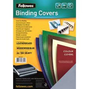 Image of Fellowes 5371401 A4 Leatherboard Covers
