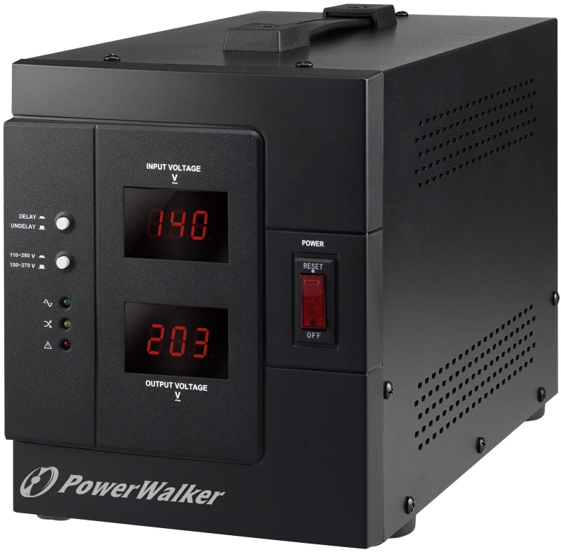 Image of PowerWalker AVR 3000/SIV voltage regulator 230 V Black