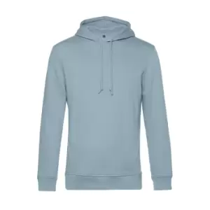 Image of B&C Mens Organic Hooded Sweater (L) (Blue Fog)
