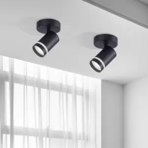 Image of 1 Light GU10 Modern Spotlight Black