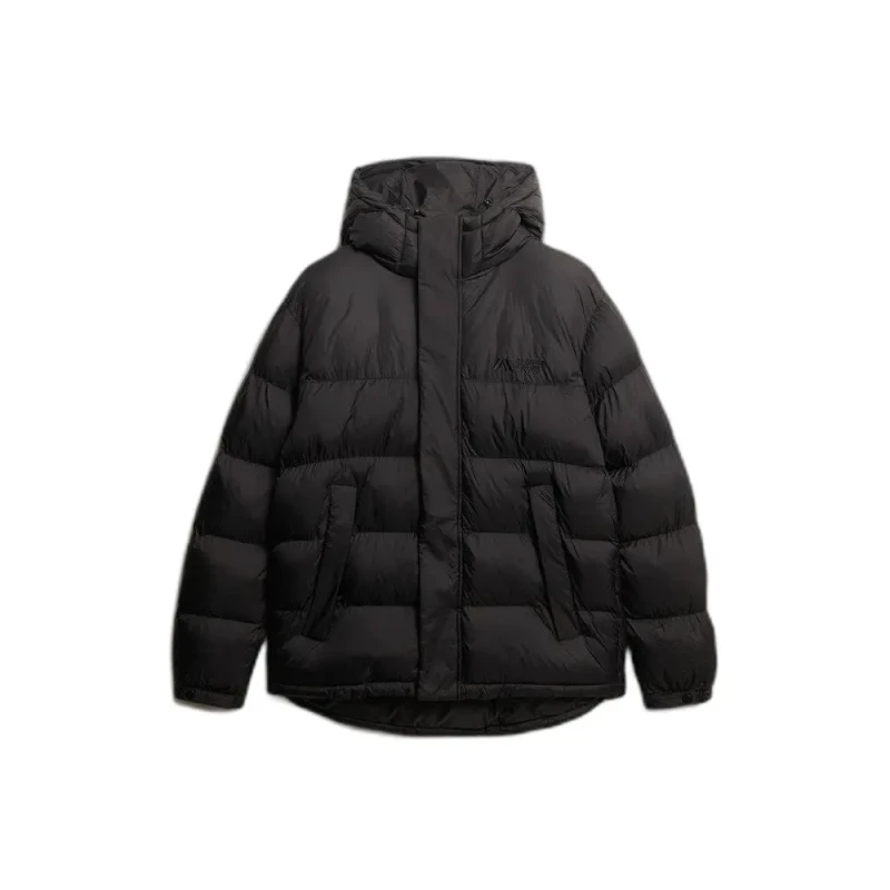Image of Superdry Hooded Tech Padded Jacket Black XXL