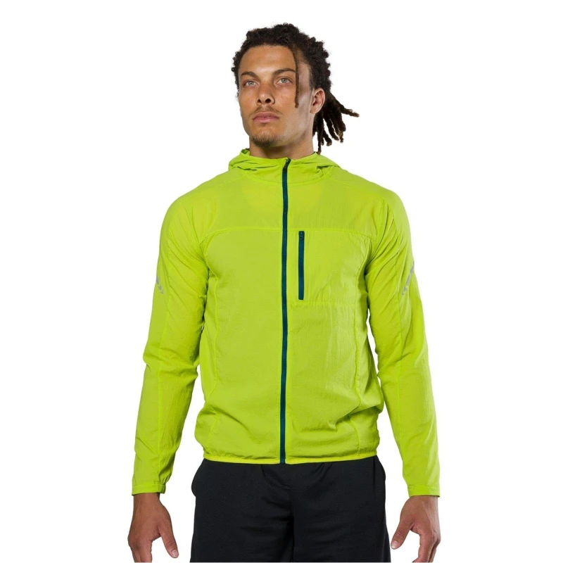 Image of Nathan Mens 's Performance Lightweight Reflective Running Jacket Bright Lime male 2X Large