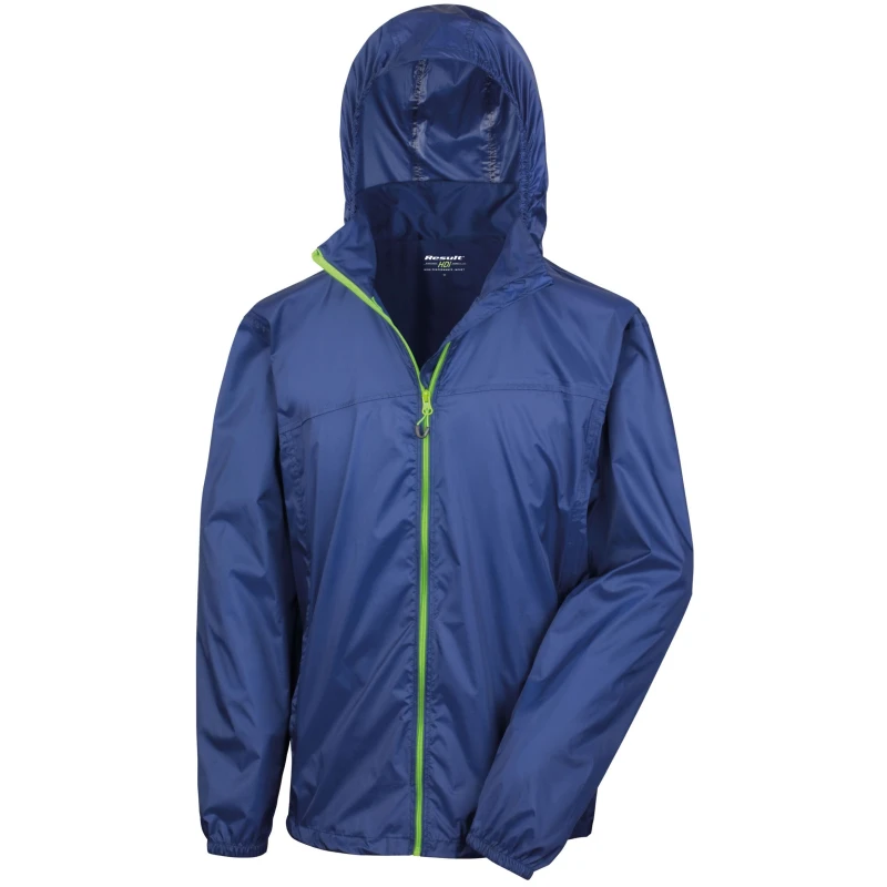 Image of Result Result Men Lightweight Packaway Jacket in Navy Size: X-Small Navy XS Male 5063425118960
