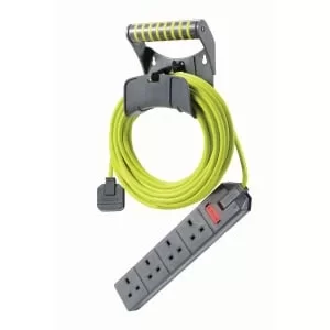 Image of Masterplug Pro-XT 4 Gang Trailing Socket With Heavy Duty Plug 10m 13A