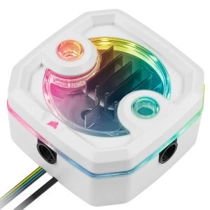 Image of Corsair Hydro X Series XD3 RGB White Reservoir / Pump Combo (CX-9040001-WW)