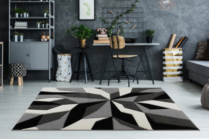 Image of Smart Living Smart Living Modern Hand Carved Soft Thick Area Rug - Contemporary in Grey Size: 60cm x 110cm Grey 60cm x 110cm Unisex 1000000242249