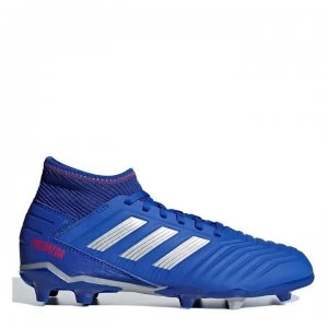 Image of adidas Predator 19.3 Junior FG Football Boots Boys - BoldBlue/Silver