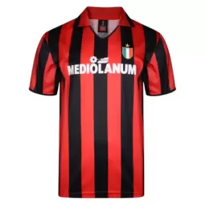 Image of Score Draw Ac Milan 1988 Retro Football Shirt