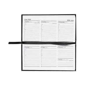 Image of Office 2020 Slim Landscape Pocket Diary Week to View Casebound Sewn