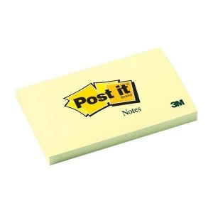 Image of Post it Sticky Notes 76 x 127mm Canary Yellow 100 Sheets Per Pad Pack of 12 Pads