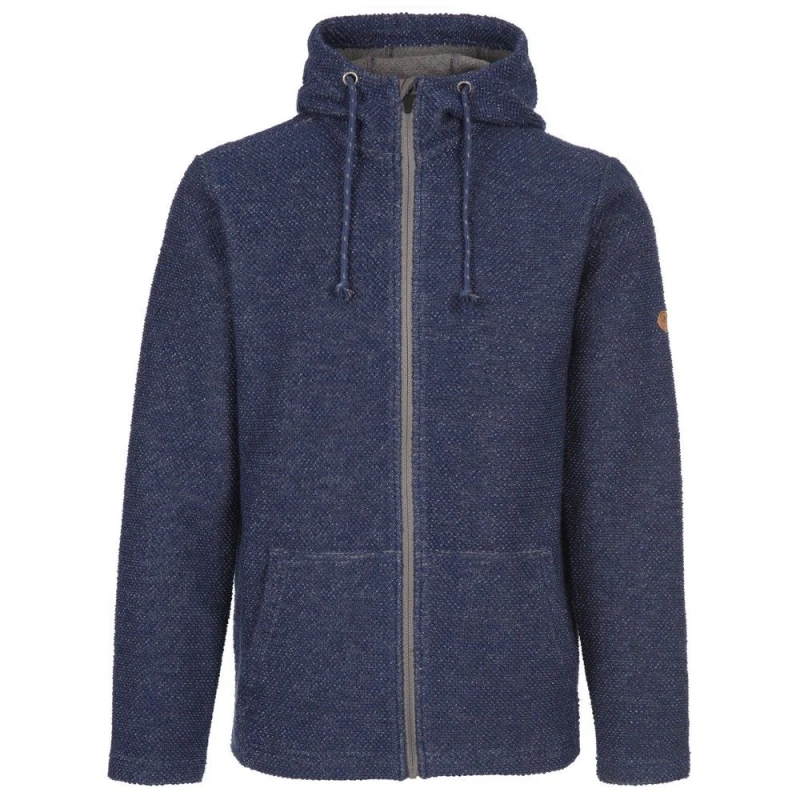 Image of Trespass Trespass Men Scawton Zipped Hoodie in Navy Size: Small Navy S Male 5063107377760