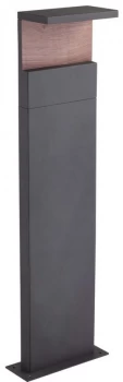 Image of Floor Lamp Large, 13W LED, 3000K, 850lm, IP54, Anthracite, Walnut