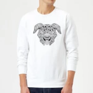 Image of Mr Pickles Pattern Face Sweatshirt - White - M
