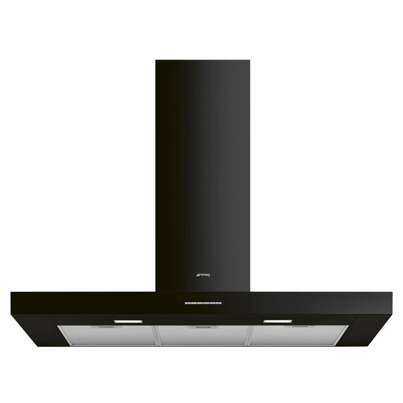 Image of Smeg KBT100BL 100cm Chimney Hood - BLACK KBT100BL