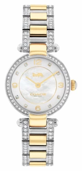 Image of Coach Cary Two Tone Bracelet Crystal Set 14503840 Watch