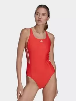 Image of adidas 3 Stripe Suit - Red, Size 30, Women