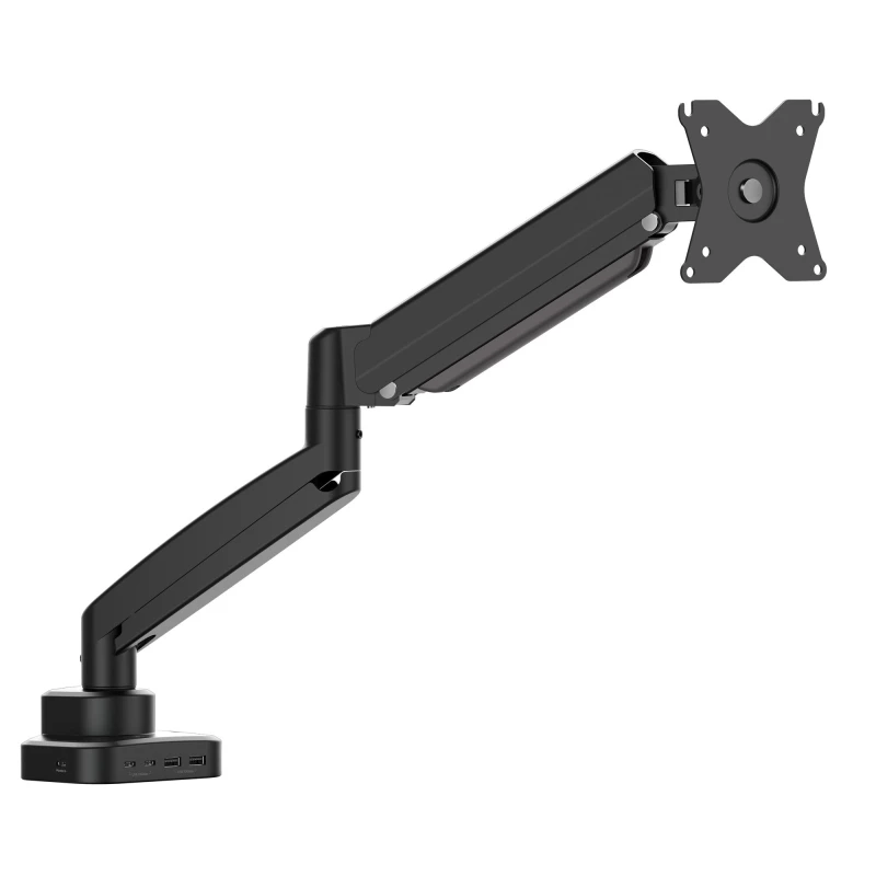 Image of J5CREATE Single Arm Full Motion 17-32" Monitor Desk Mount with Docking Station 4712795088281