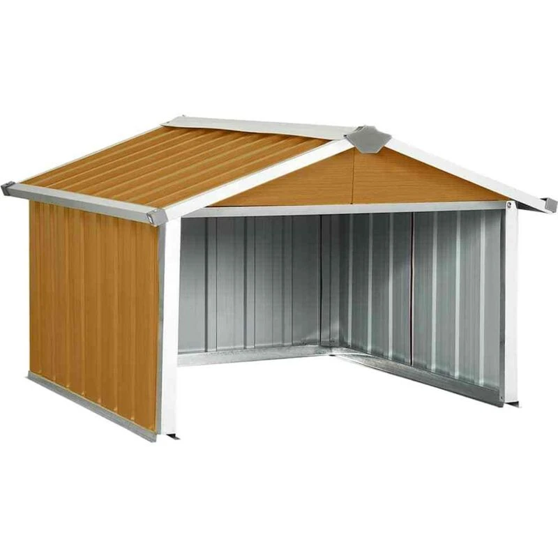Image of VIDAXL Garden Robot Lawnmower Shed 92x97x63cm Galvanised Steel Brown Vidaxl 8720286512791