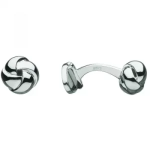 Image of Mens Links Of London Sterling Silver Knot T-Bar Cufflinks