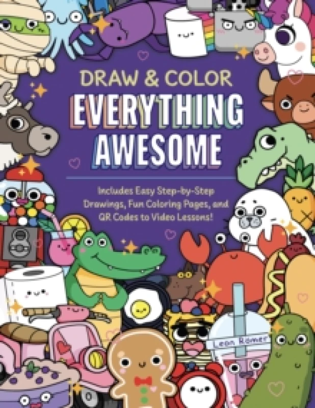 Image of Draw and Color Everything Awesome. Paperback. By Leon Romer Books