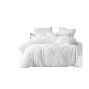 Image of Linen House Manisha Housewife Pillowcase (Pack of 2) (50cm x 75cm) (White)
