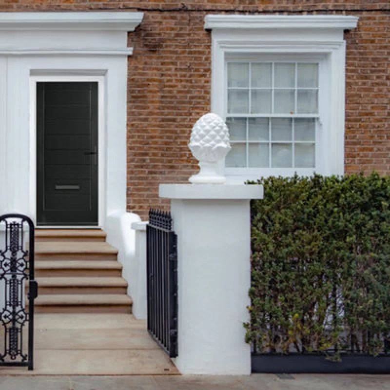 Image of Lacerta Composite Door Monza Solid Black 890mm X 2090mm Open In Left Hand No Glass 10 Year Guarantee - Free Delivery & Smart Lock