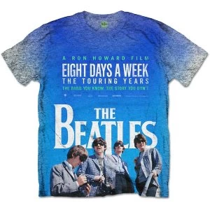 Image of The Beatles - 8 Days a Week Movie Poster Unisex X-Large T-Shirt - Sublimated,Grey