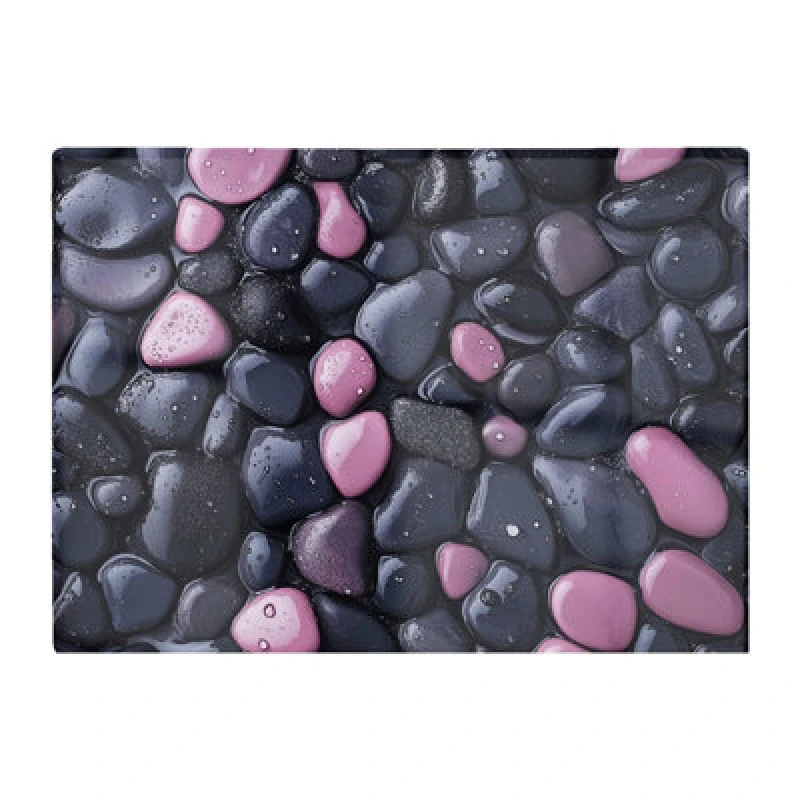 Image of Warren Reed Designer Blush And Charcoal Pebble Mix Chopping Board