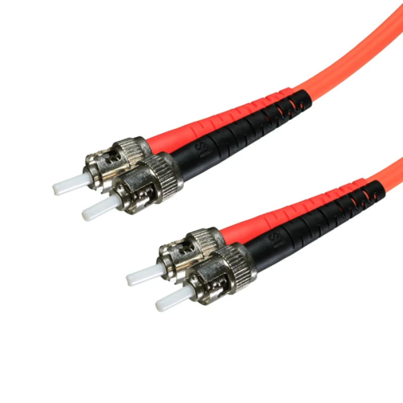 Image of Cablenet 3m OM1 62.5/125 ST-ST Duplex Orange LSOH Fibre Patch Lead